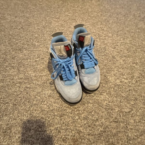 Size 12 Air Jordan 4 Retro University Blue Sneakers