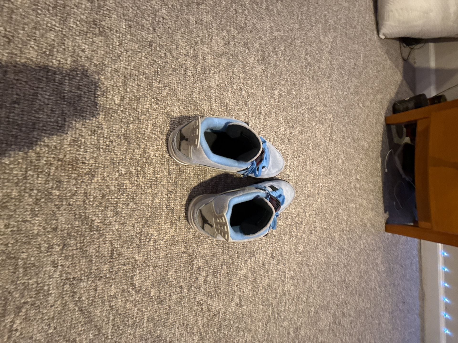 Size 12 Air Jordan 4 Retro University Blue Sneakers 3