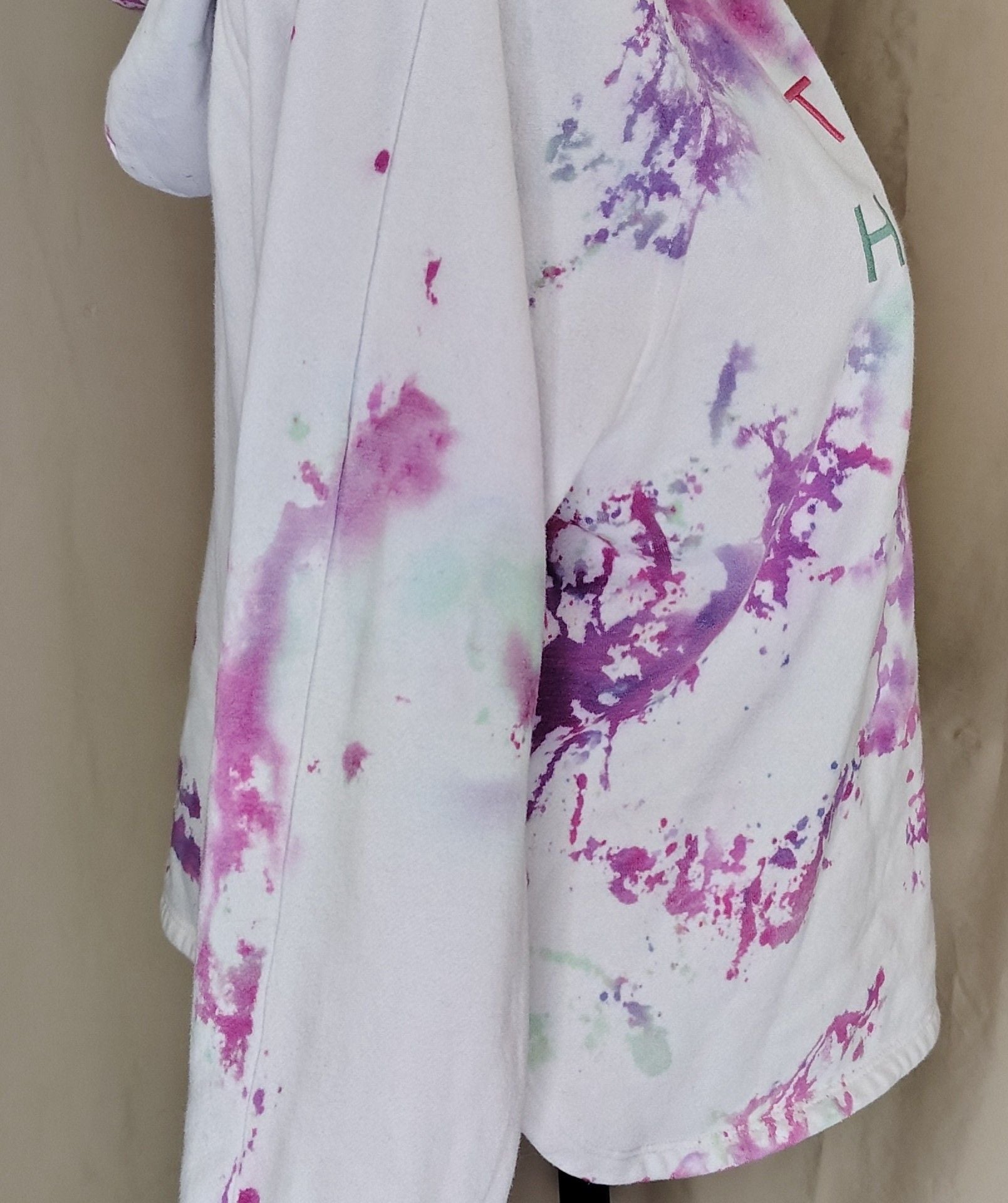 Tommy Hilfiger Women's Tie-Dye Embroidered Logo Hoodie Sweatshirt 12