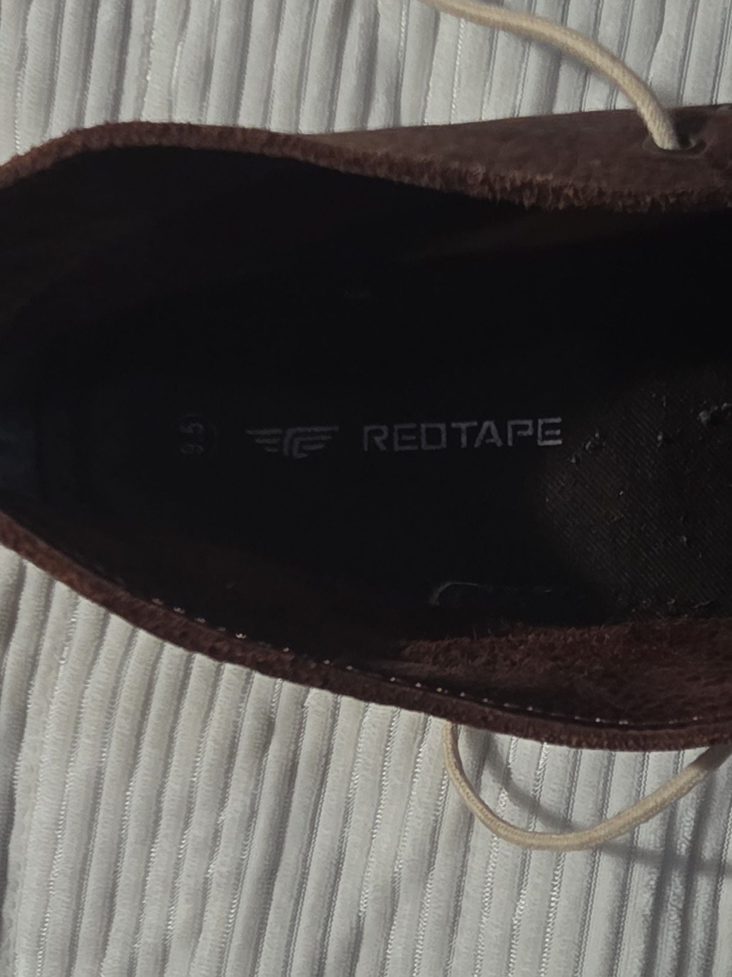 Red Tape Men's Brown Leather Chukka Desert Boots 7