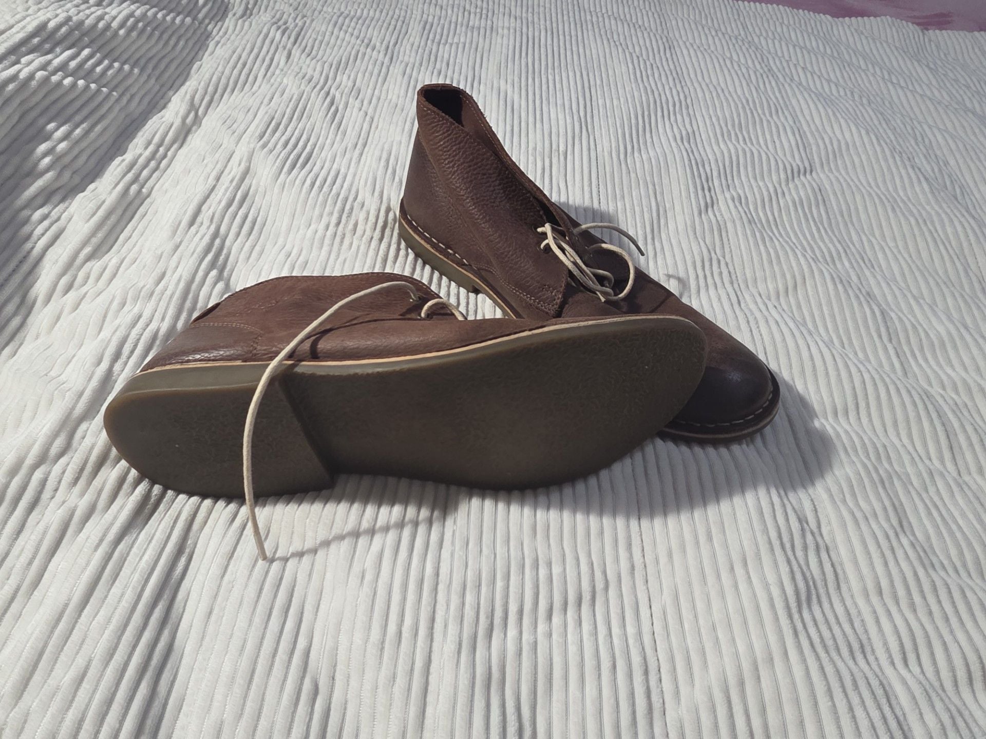 Red Tape Men's Brown Leather Chukka Desert Boots 9
