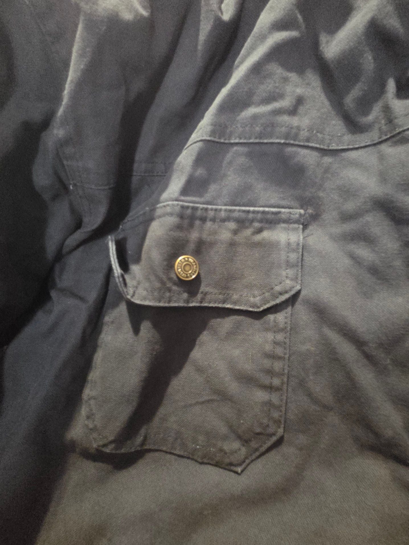Wrangler Workwear Men's Navy Blue Utility Field Jacket with Removable Hood 5