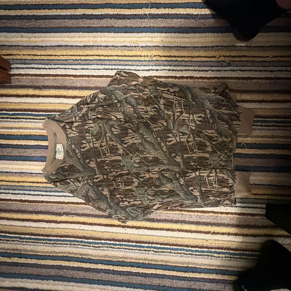 Vintage Mossy Oak Bottomland Camo Long Sleeve Shirt
