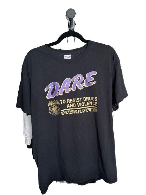 Vintage D.A.R.E. Reynoldsburg Police Department T-Shirt Size L 2