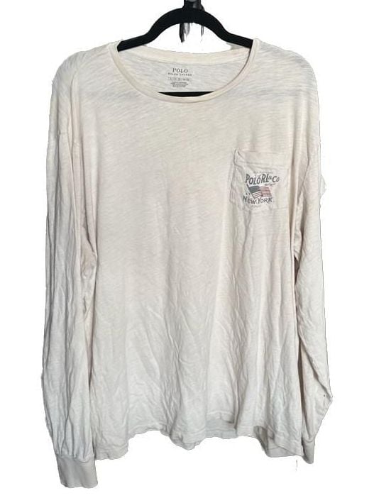 Polo Ralph Lauren Graphic Long Sleeve Pocket T-Shirt XL 2