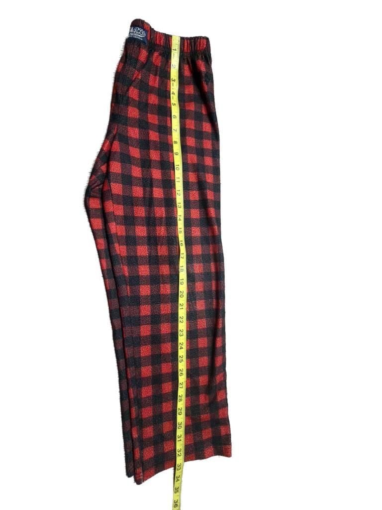 Polo Ralph Lauren Red and Black Buffalo Check Flannel Pajama Set 10-12 Years M 10