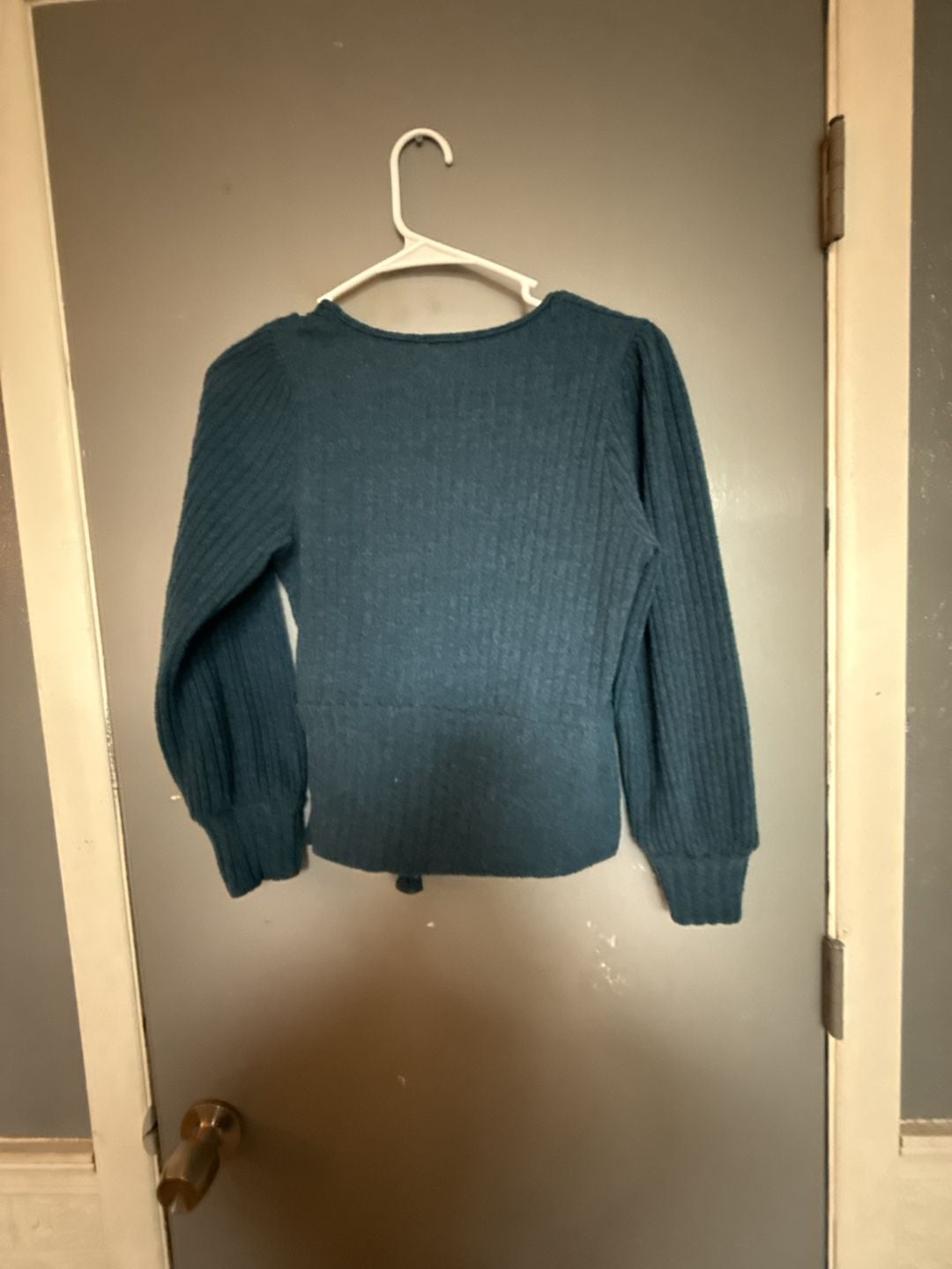 Parallel Skies Women's Ribbed Knit Wrap Tie-Front Long Sleeve Sweater 3