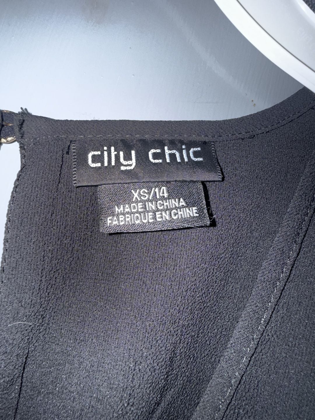 City Chic Black V-Neck Cape Sleeve Jumpsuit 4