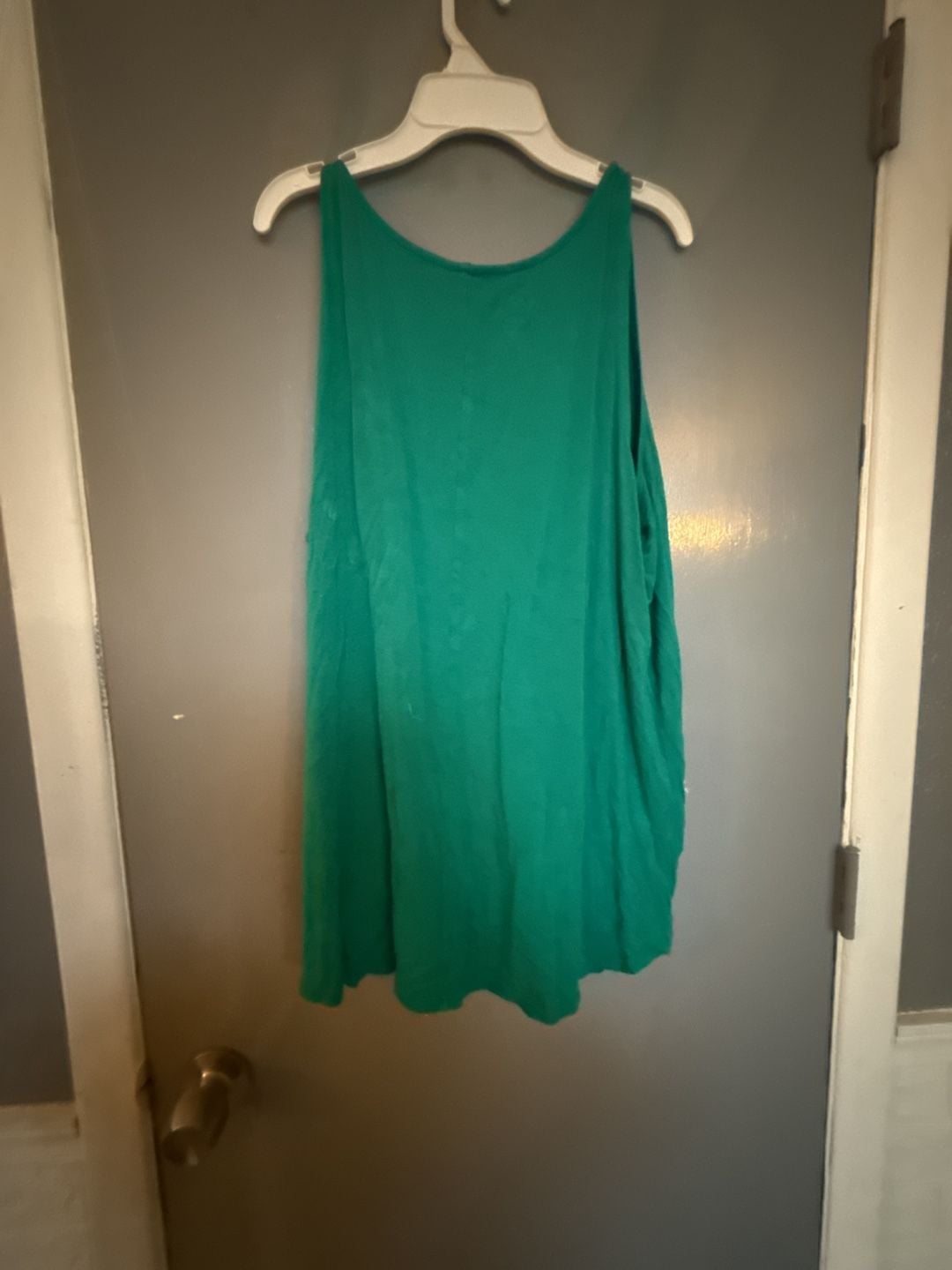Maurices 24/7 Green Sleeveless Crisscross Front Tunic Tank Top 4