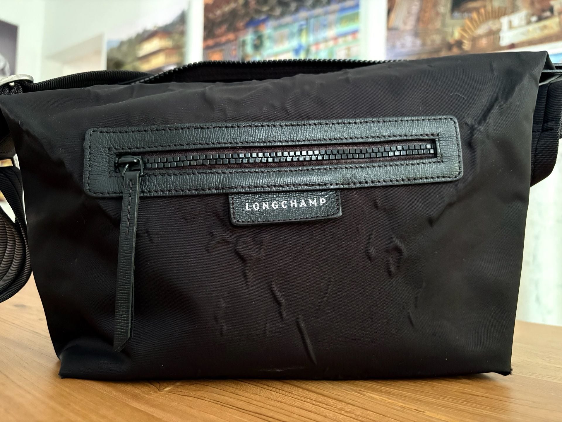 Longchamp Le Pliage Neo Black Nylon Crossbody Messenger Bag 2