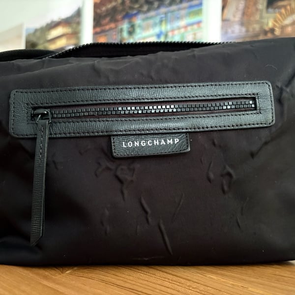 Longchamp Le Pliage Neo Black Nylon Crossbody Messenger Bag
