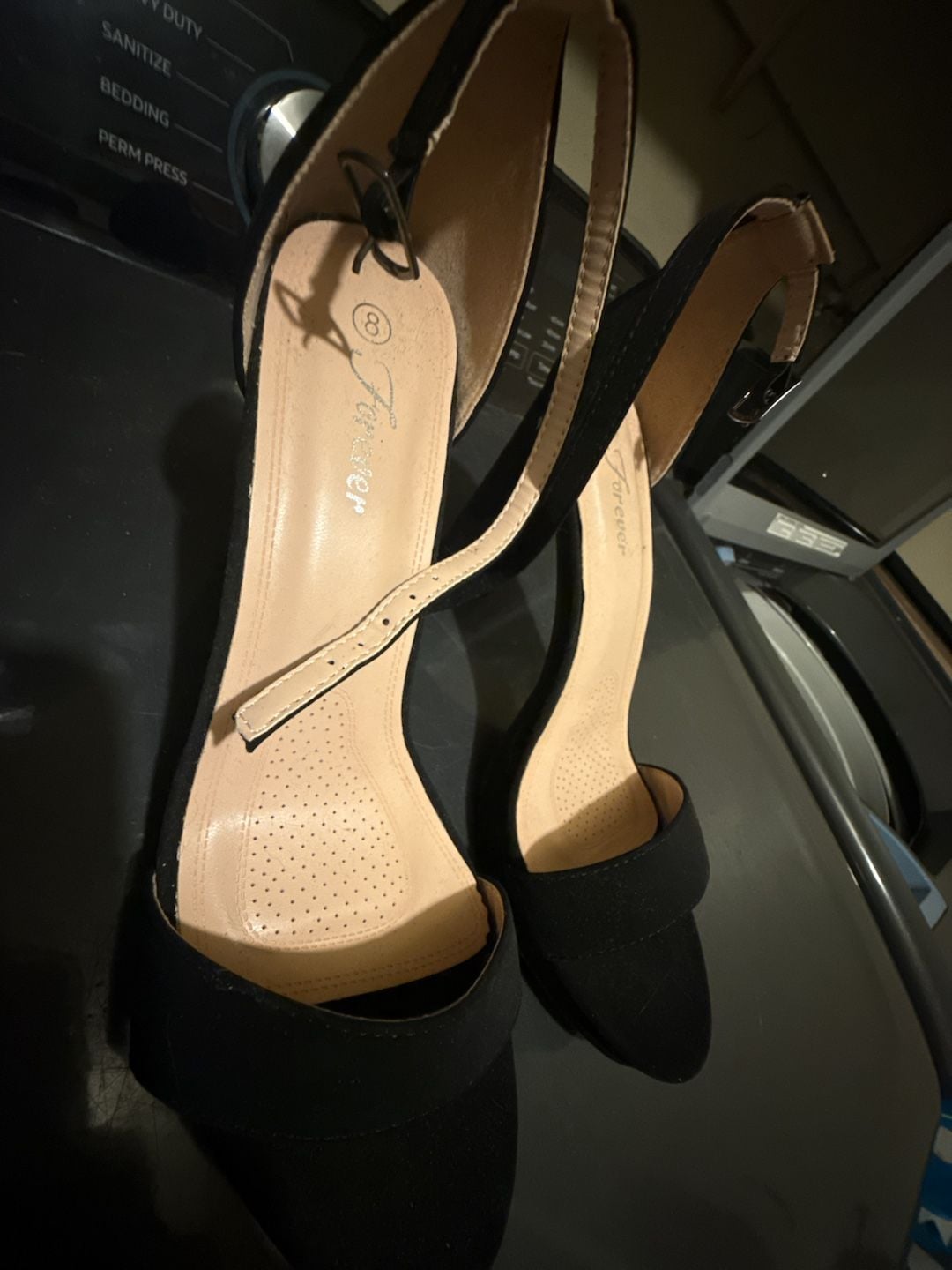 Forever Women's Black Ankle Strap Open Toe Chunky Block Heel Sandals 2