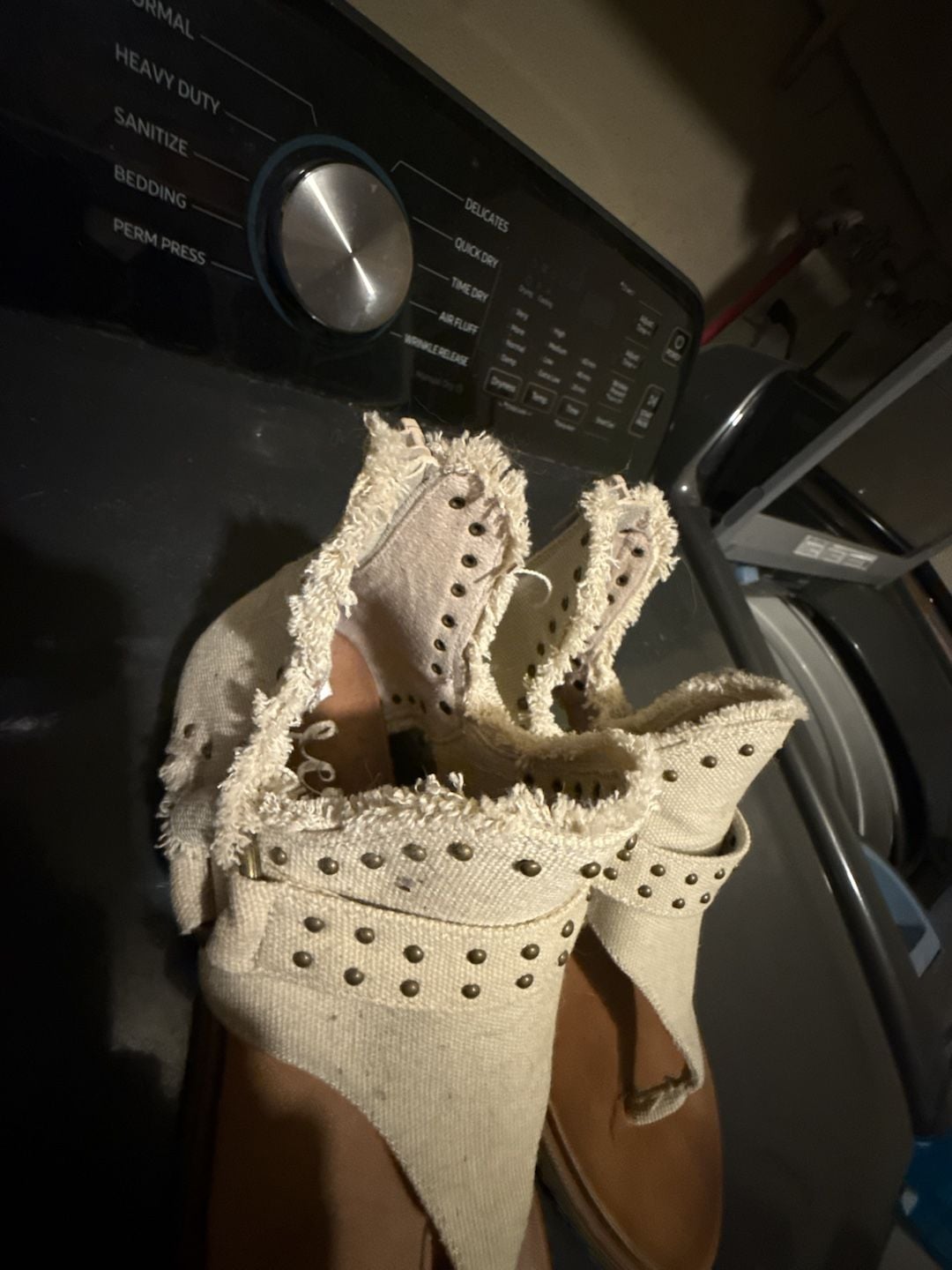 Very G Journey Studded Fringe Thong Back Zip Sandals 2