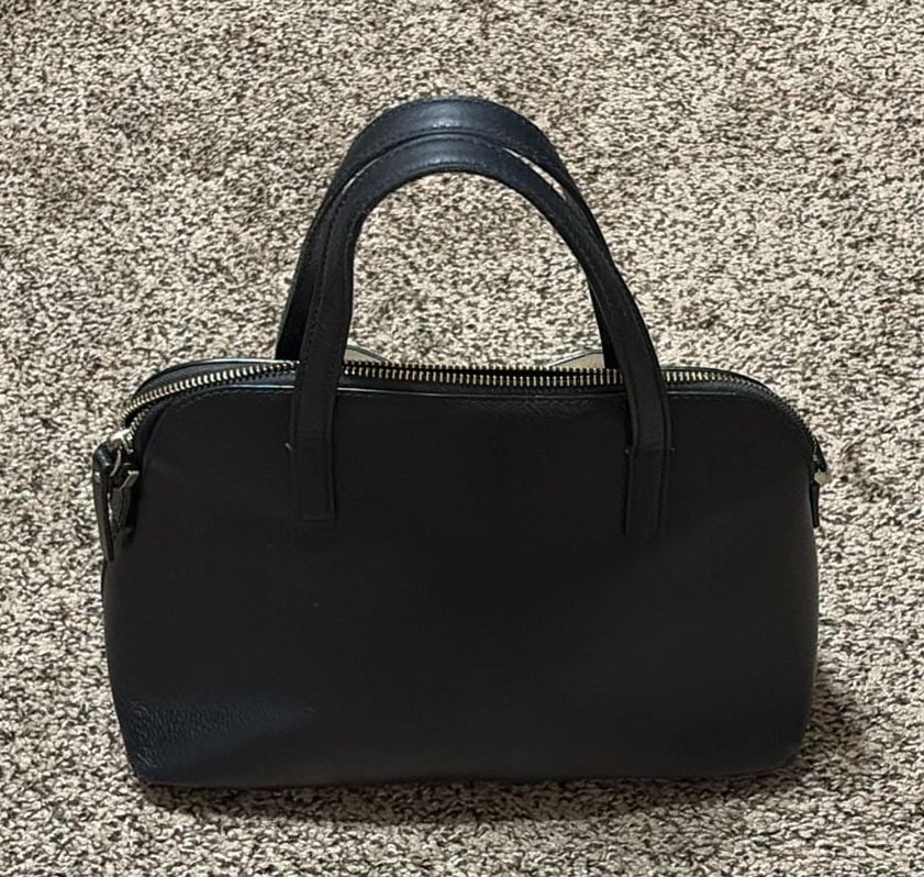 Kate Spade New York Matthews Street Maise Dome Satchel Black w/White Bow 4