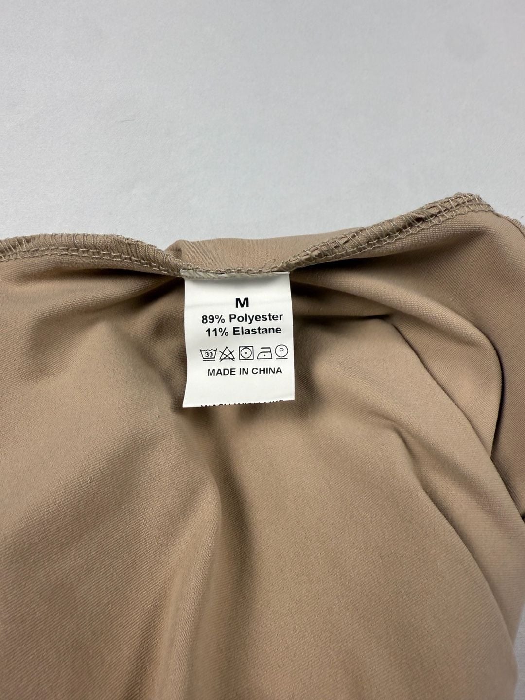 Nude Deep V Long Sleeve Bodysuit | Sculpting Stretch Bodysuit | Size Medium 5