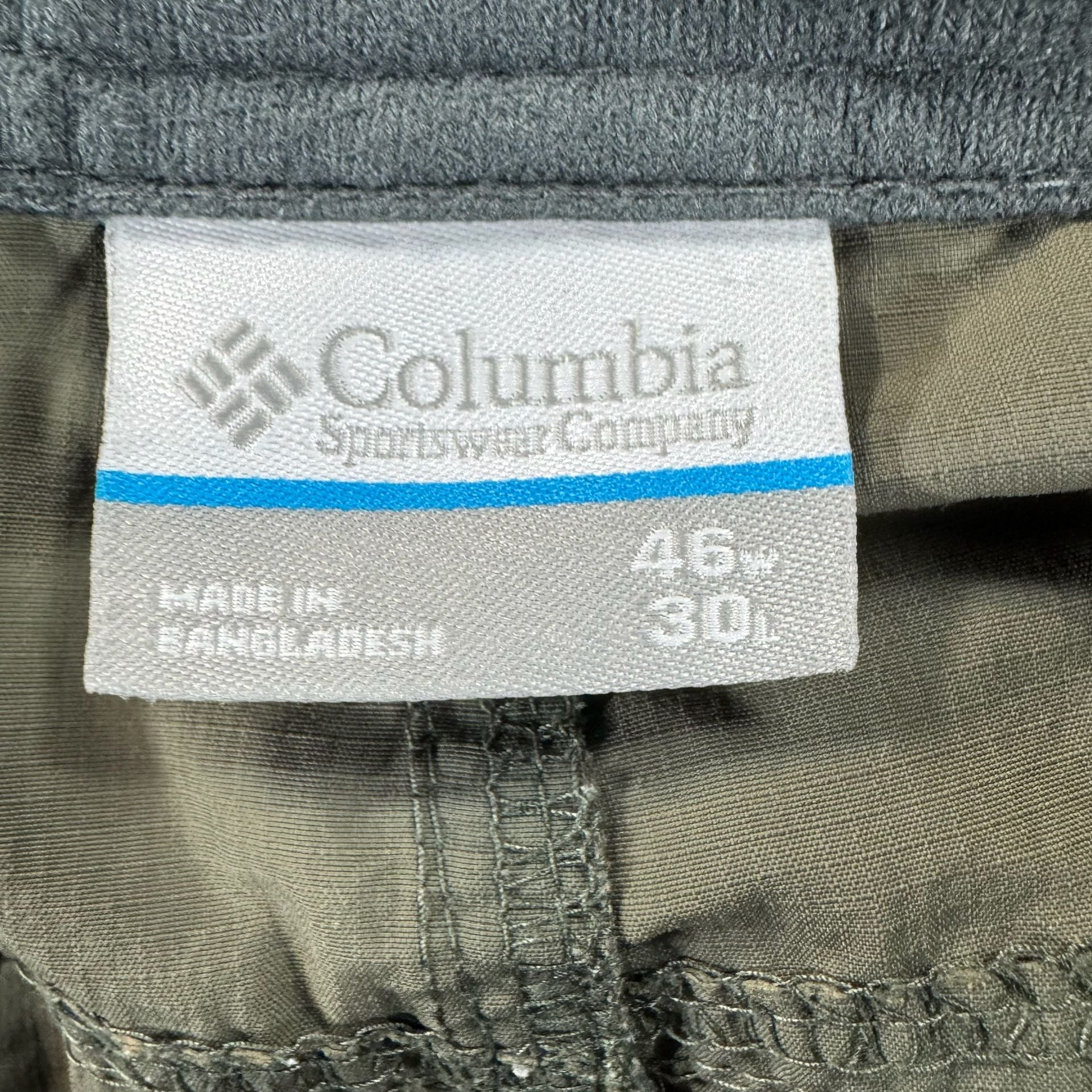 Columbia Convertible Cargo Hiking Pants Mens Khaki Lightweight Zip-Off 15