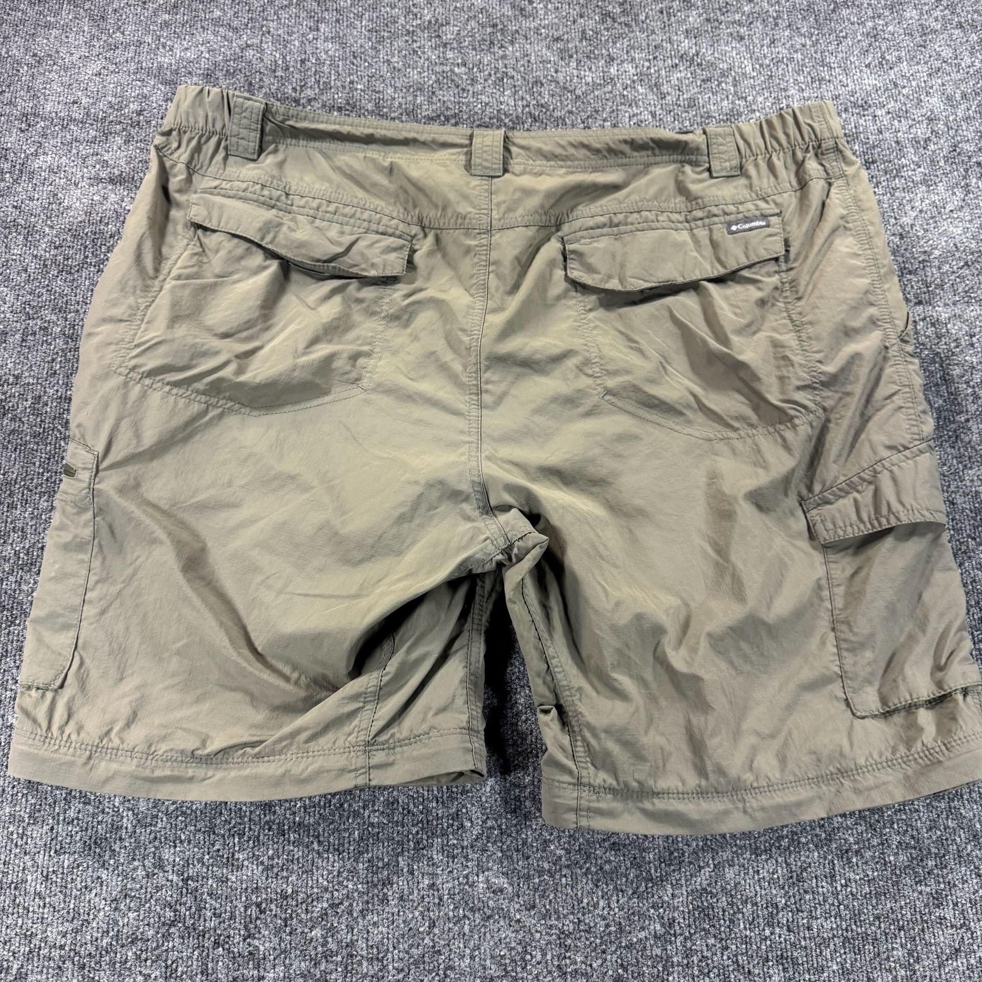 Columbia Convertible Cargo Hiking Pants Mens Khaki Lightweight Zip-Off 20