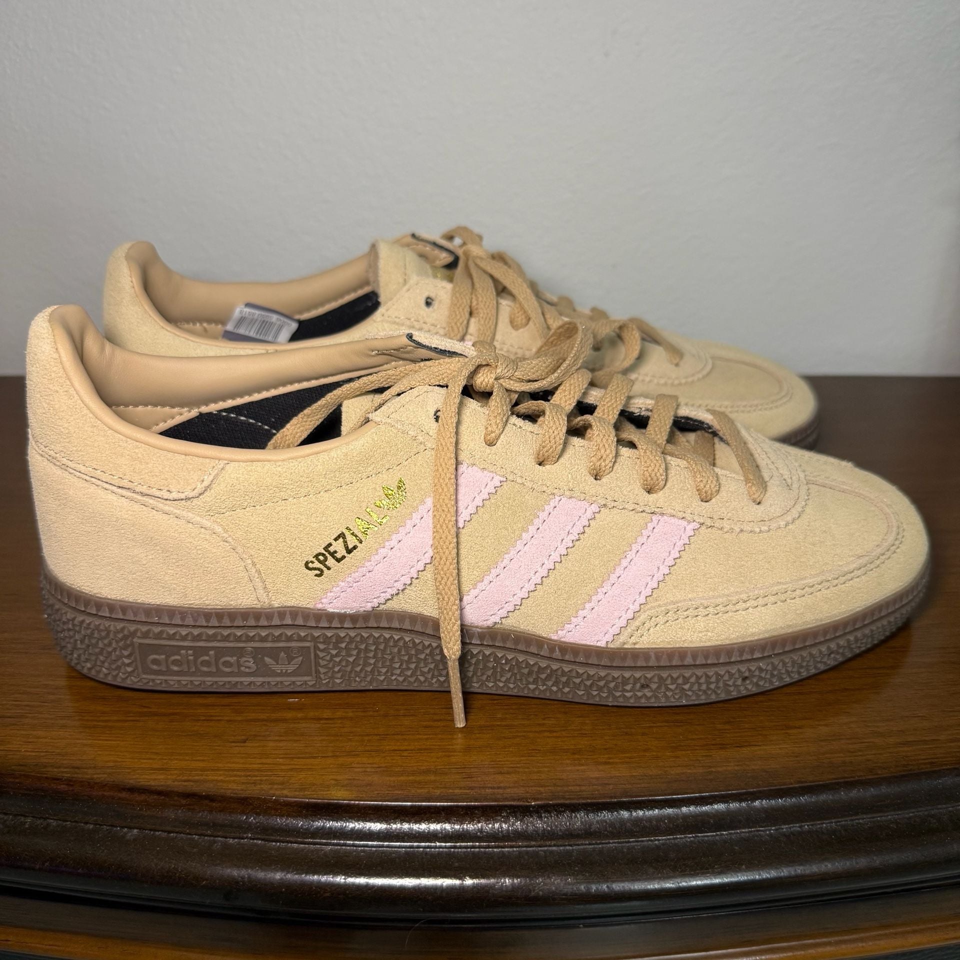 adidas Handball Spezial Women's Sneakers Warm Sandstone/Clear Pink Women sz 7.5 6