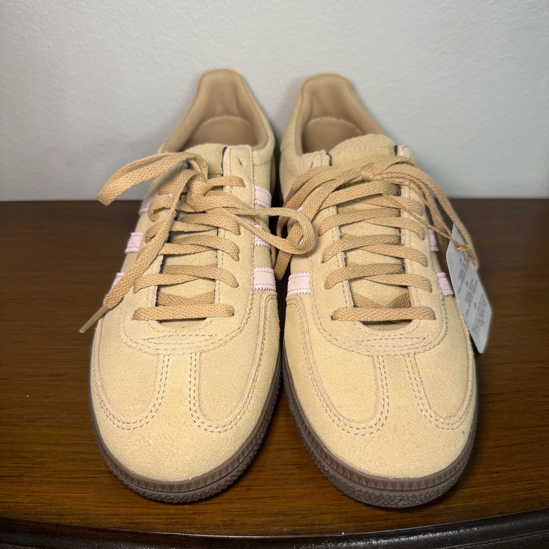 adidas Handball Spezial Women's Sneakers Warm Sandstone/Clear Pink Women sz 7.5 7