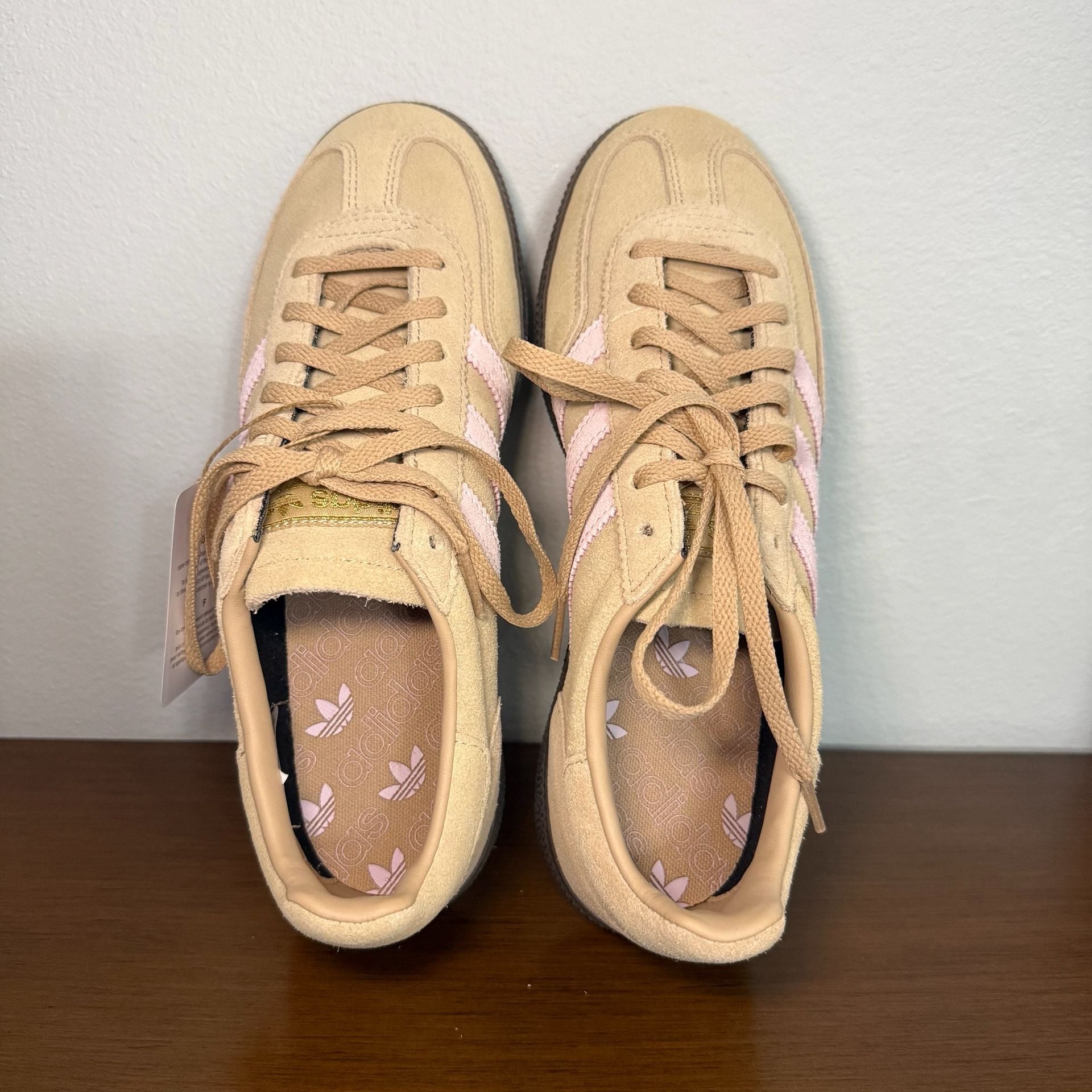 adidas Handball Spezial Women's Sneakers Warm Sandstone/Clear Pink Women sz 7.5 8