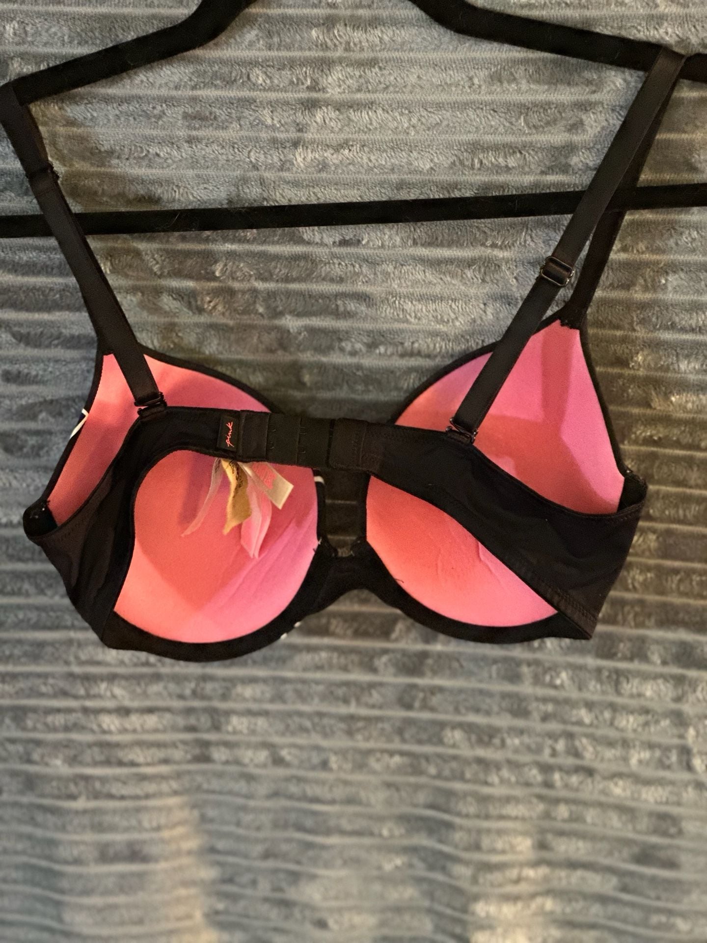 Victoria's Secret PINK Wear Everywhere Plaid Logo Push-Up Bra 34D 2