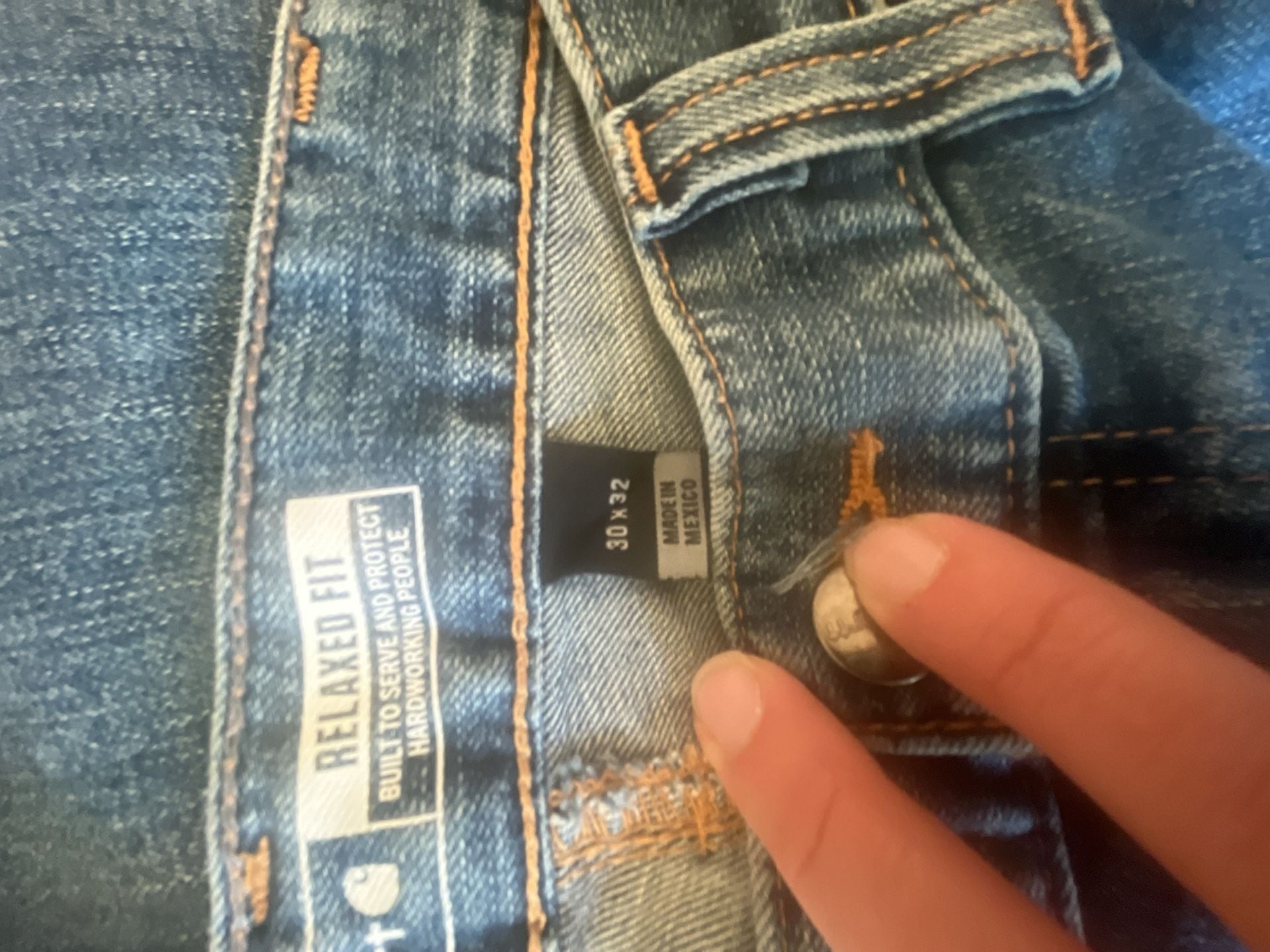 Carhartt Relaxed Fit Denim Jeans (30x32) 7