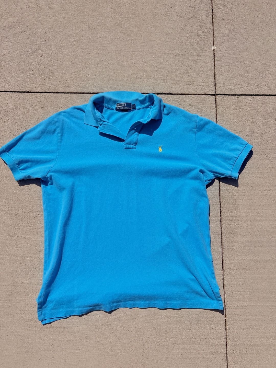 Polo Ralph Lauren Classic Fit Mesh Polo Shirt Bright Blue 1
