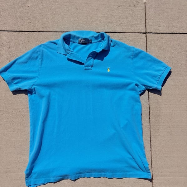 Polo Ralph Lauren Classic Fit Mesh Polo Shirt Bright Blue