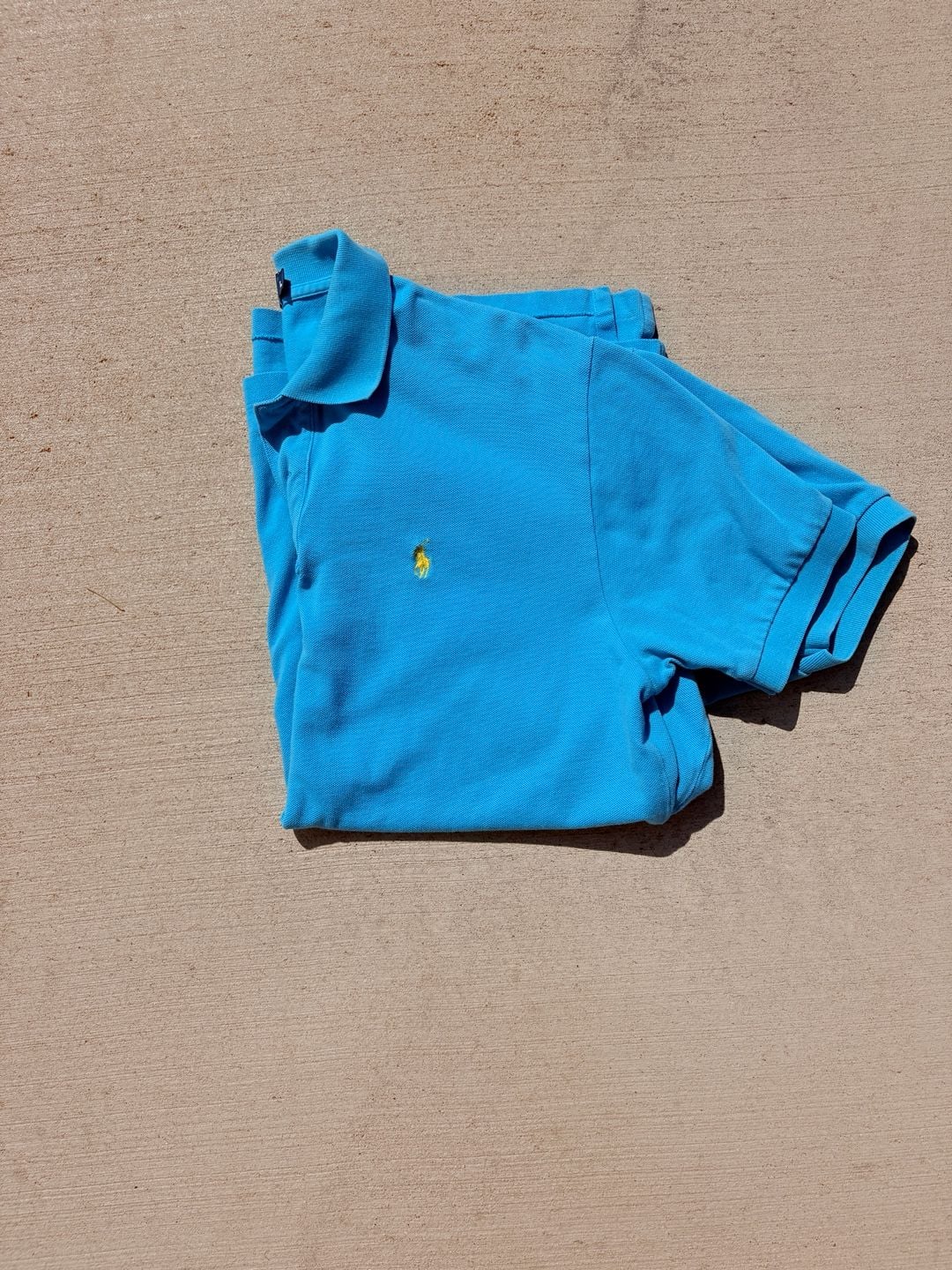 Polo Ralph Lauren Classic Fit Mesh Polo Shirt Bright Blue 2