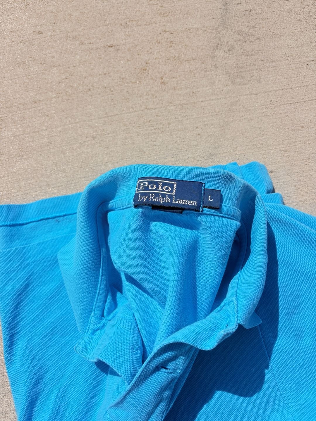 Polo Ralph Lauren Classic Fit Mesh Polo Shirt Bright Blue 3