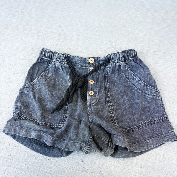 Free People Westmoreland Linen Blend Pull-On Shorts