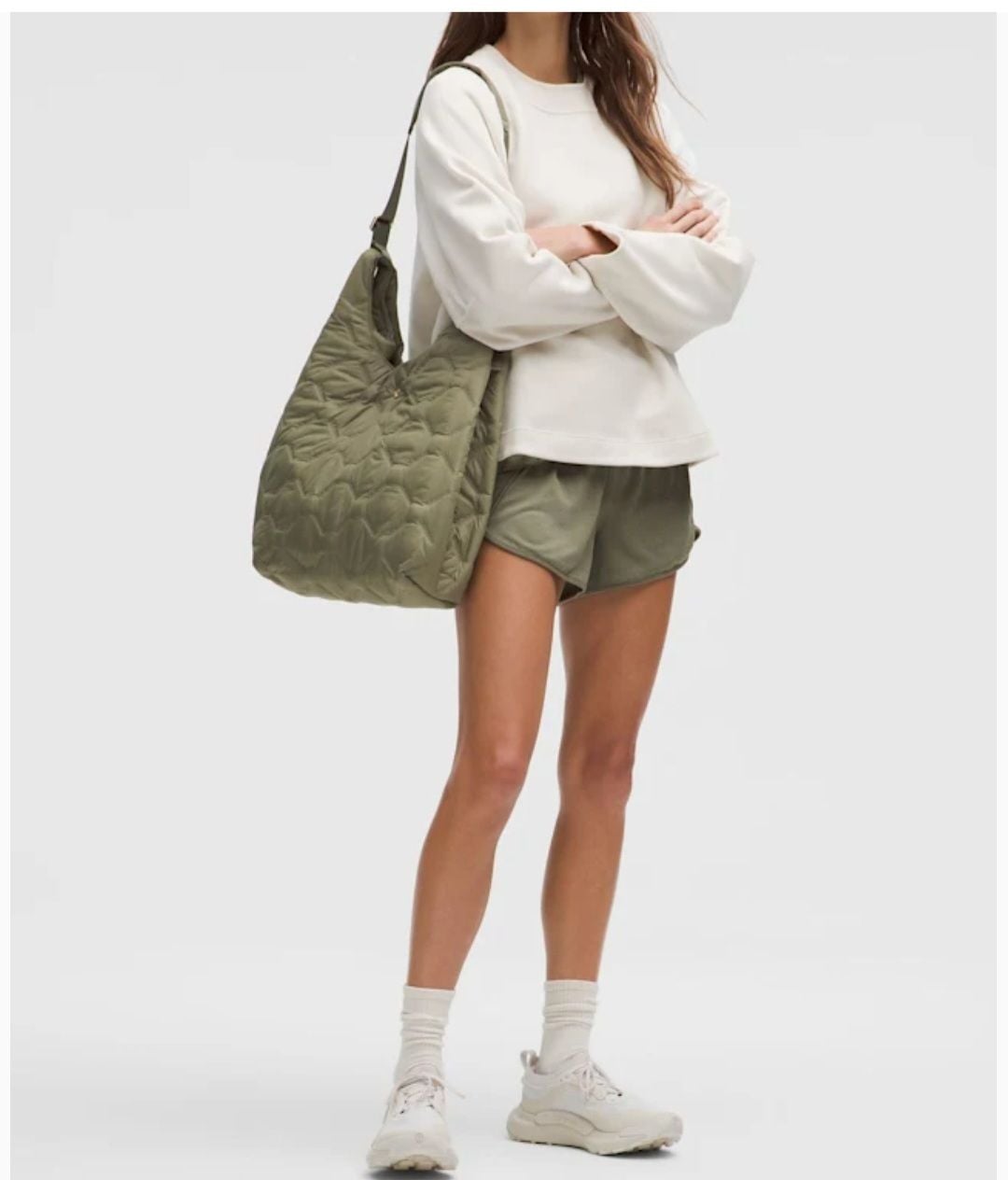 Lululemon Quilty Pleasures Shoulder Bag 14L Bayleaf NWT $148 MSRP 2