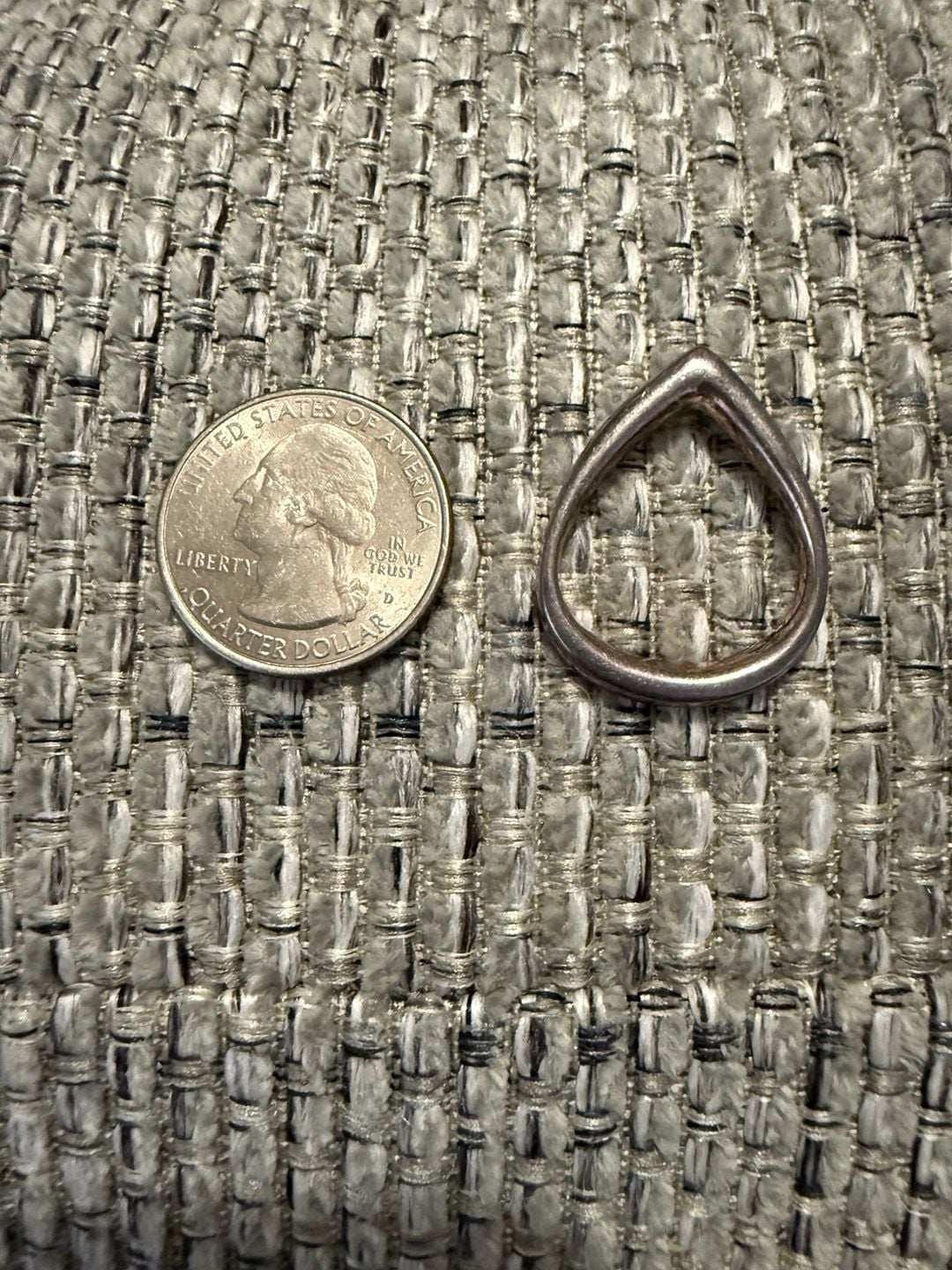Sterling Silver Teardrop Pendant Charm 925 2