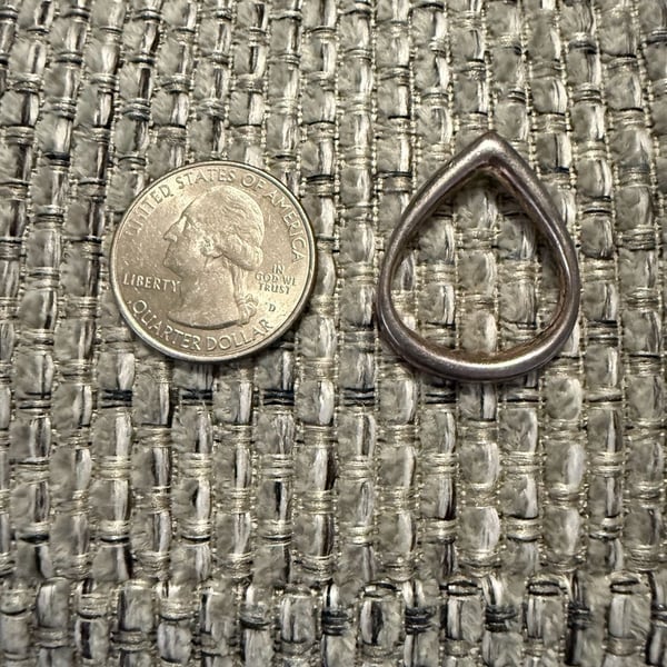 Sterling Silver Teardrop Pendant Charm 925