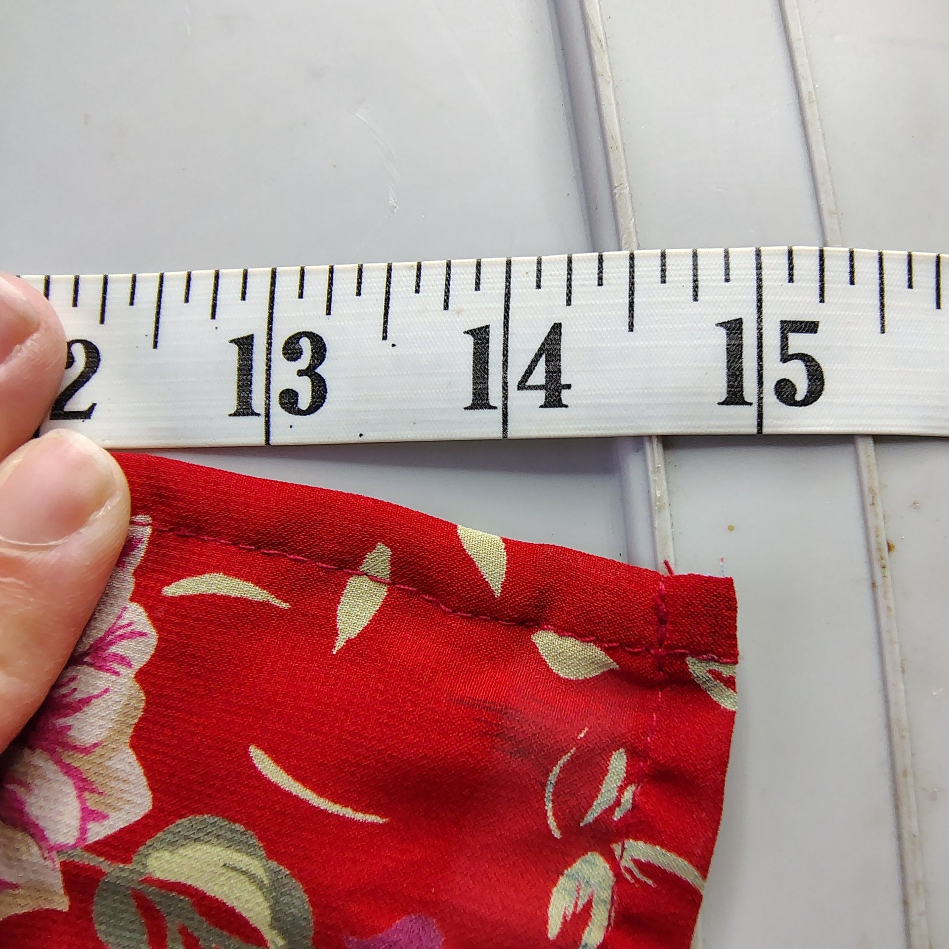 Vintage Kathie Lee Collection Red Paisley Floral Midi Skirt 4