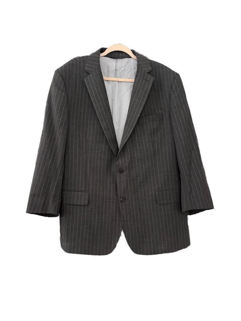 Brooks Brothers Explorer Regent Fit Charcoal Grey Pinstripe Suit Jacket 12