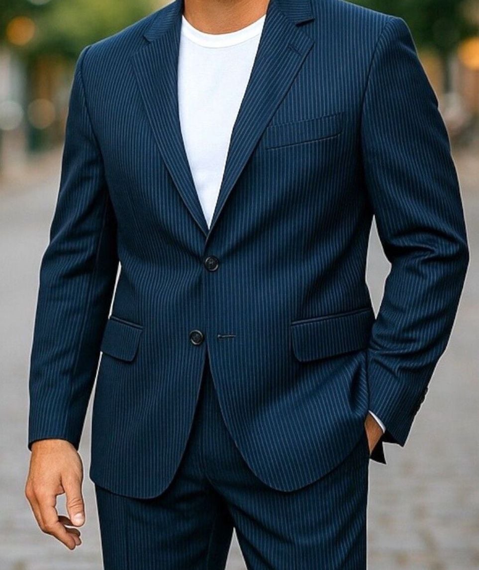 Brooks Brothers 46R Regent Blue Pinstripe BrooksCool Sport Coat Blazer Reda 1865 11
