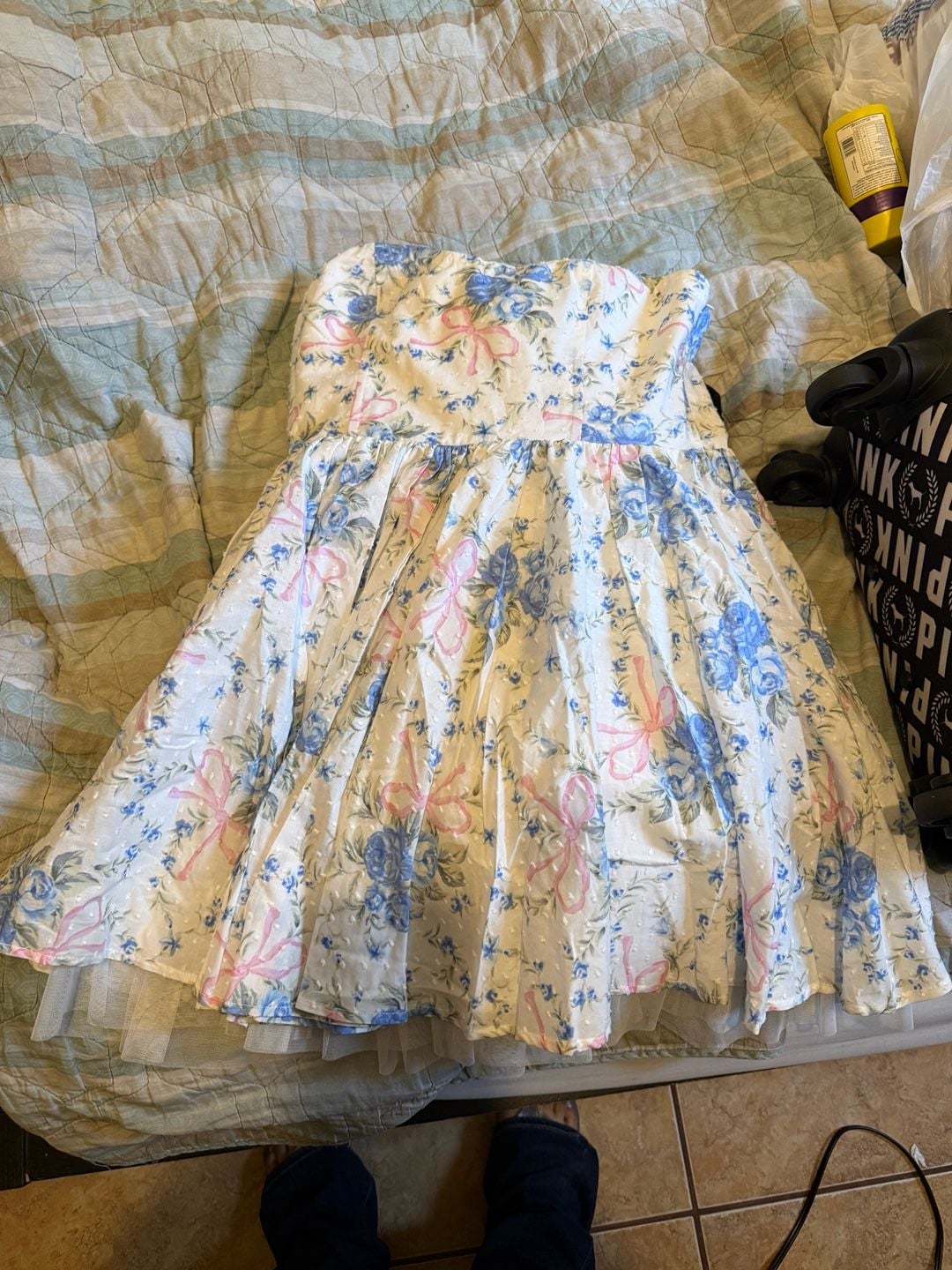 Altar'd State Claire Floral Mini Dress NWT 1
