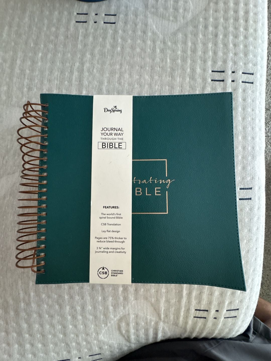 DaySpring CSB Illustrating Bible Faux Leather Spiral-Bound Journal 1