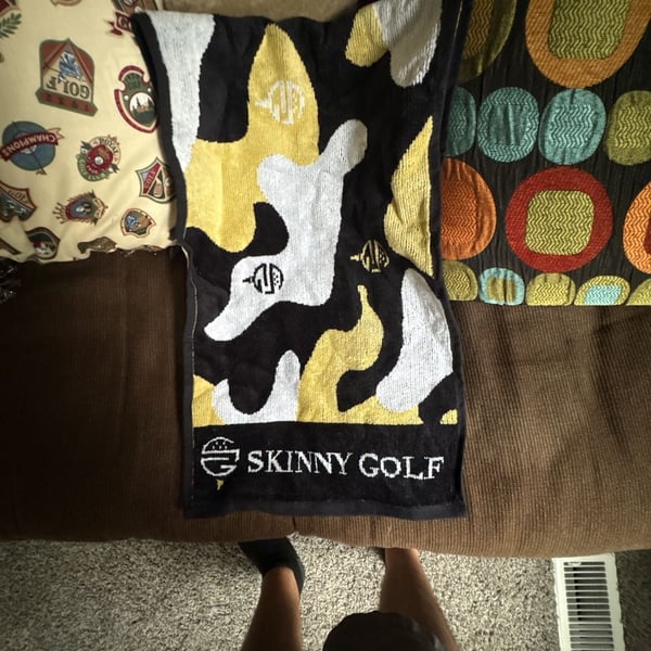 Skinny Golf Camouflage Pattern Golf Towel
