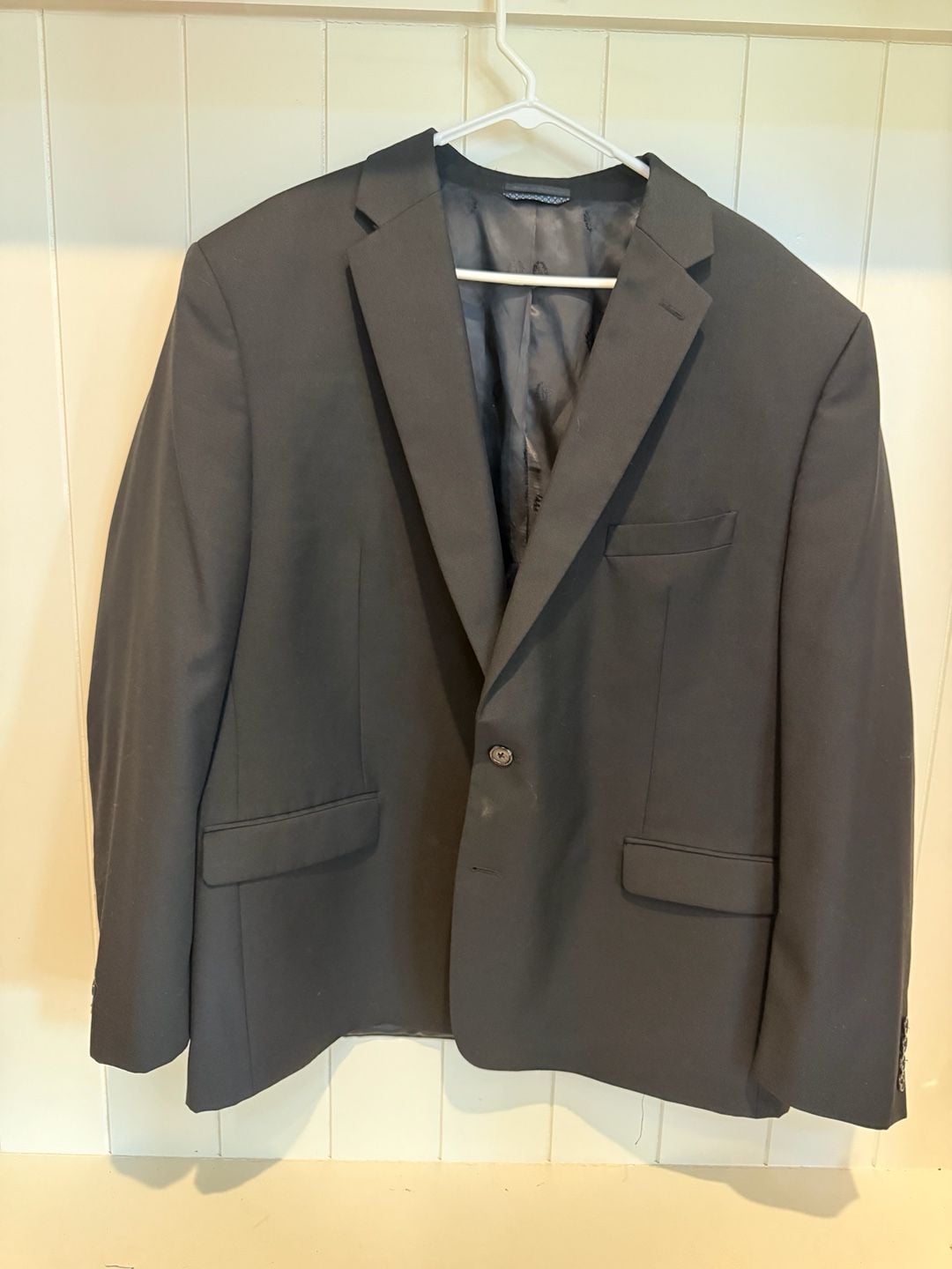 Lauren Ralph Lauren Men's Black Natural Stretch Wool-Blend Suit Jacket 1