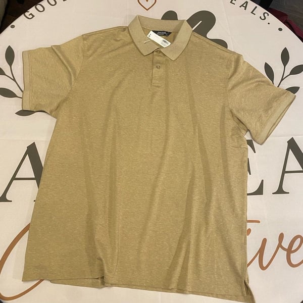 Member's Mark Men's Stretch Pique Polo Shirt Beige