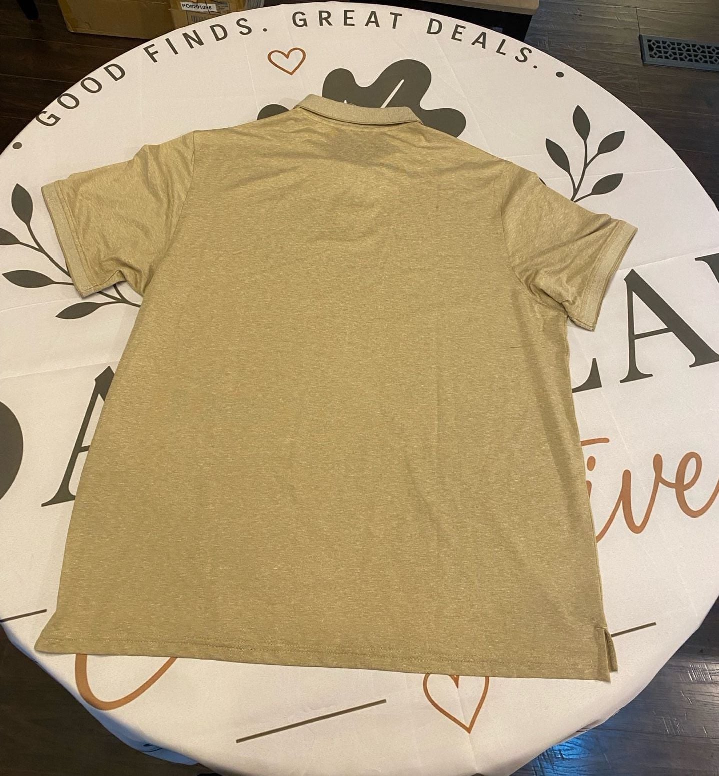 Member's Mark Men's Stretch Pique Polo Shirt Beige 6
