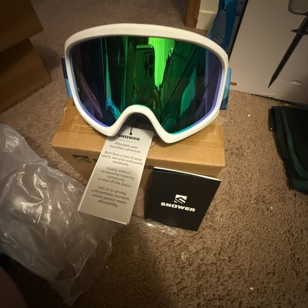 SNOWER Kids Ski Goggles A2 VLT 18% REVO Green