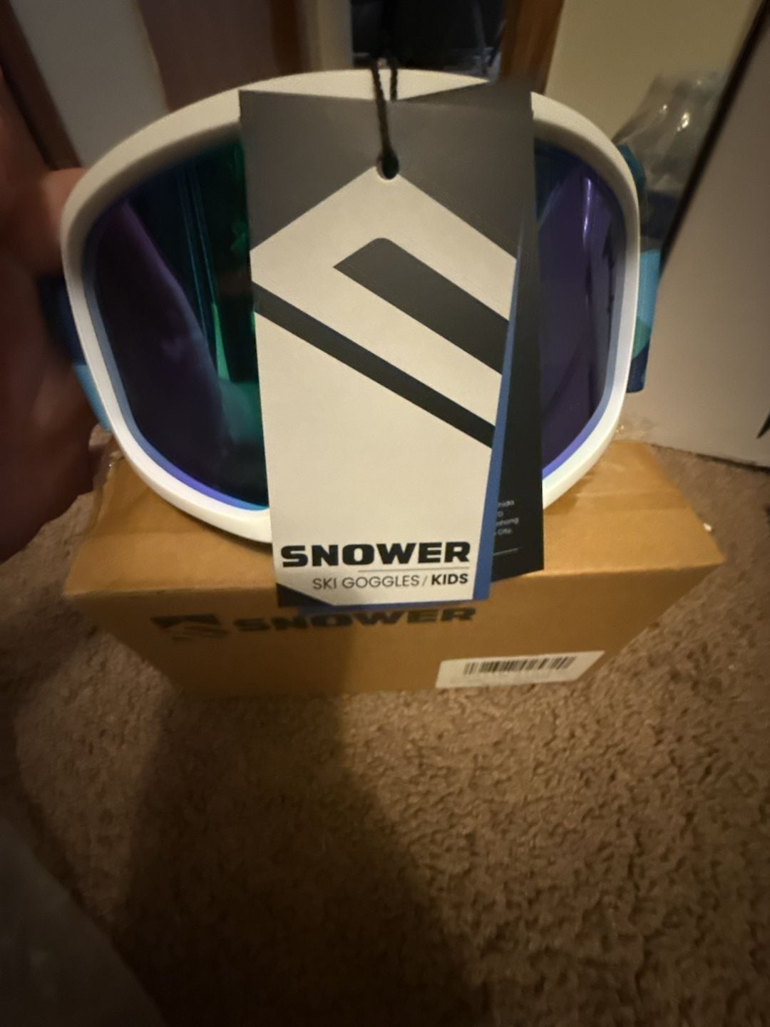 SNOWER Kids Ski Goggles A2 VLT 18% REVO Green 4