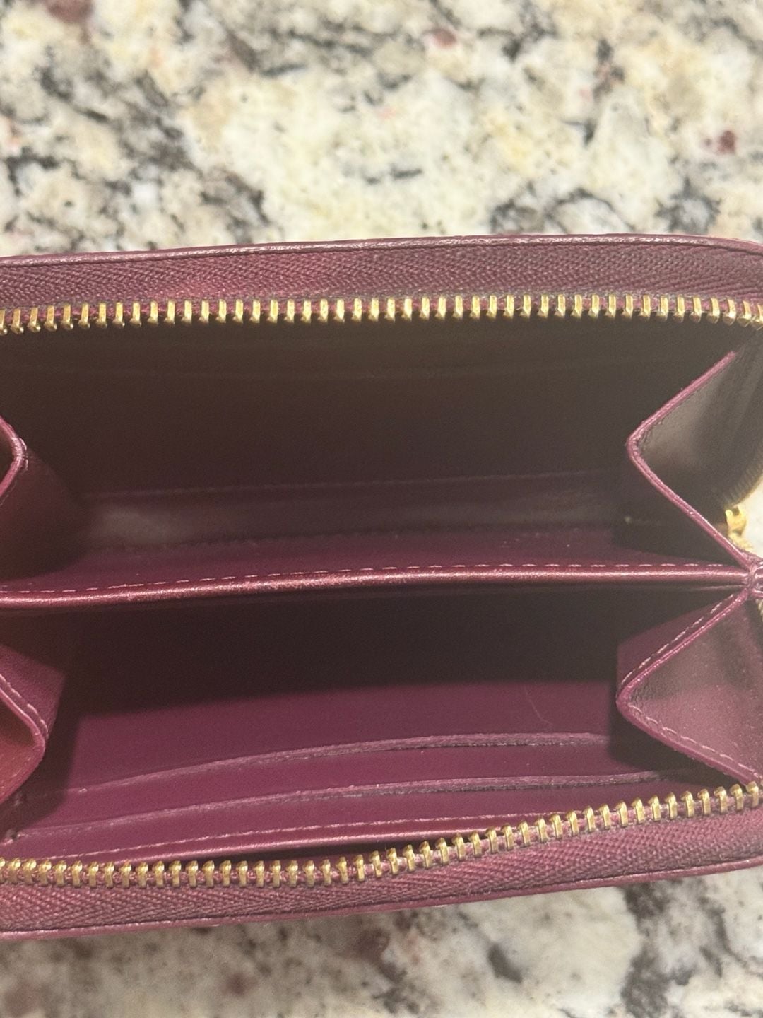 Louis Vuitton Vernis Amarante Zip Coin Purse Wallet Date Code SN2068 4