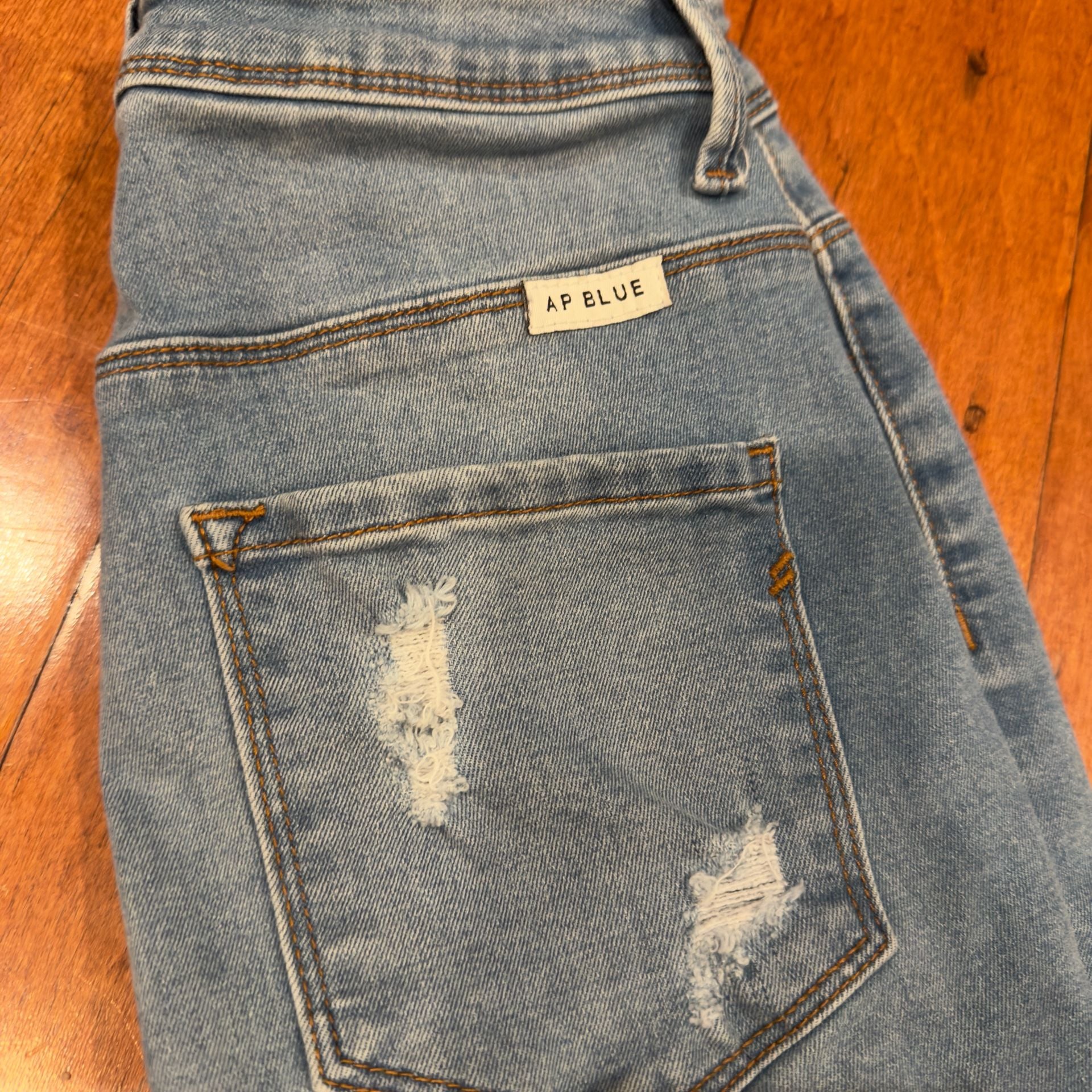 AP Blue by Aphrodite Jeans Women's Distressed Skinny Jeans Size 5/27 3