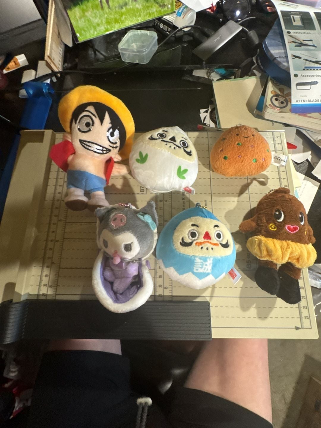 Assorted Anime and Kawaii Plush Keychain and Mascot Lot 1