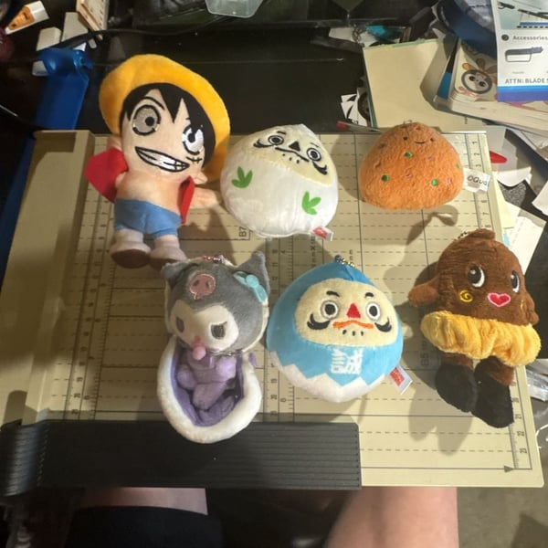 Assorted Anime and Kawaii Plush Keychain and Mascot Lot