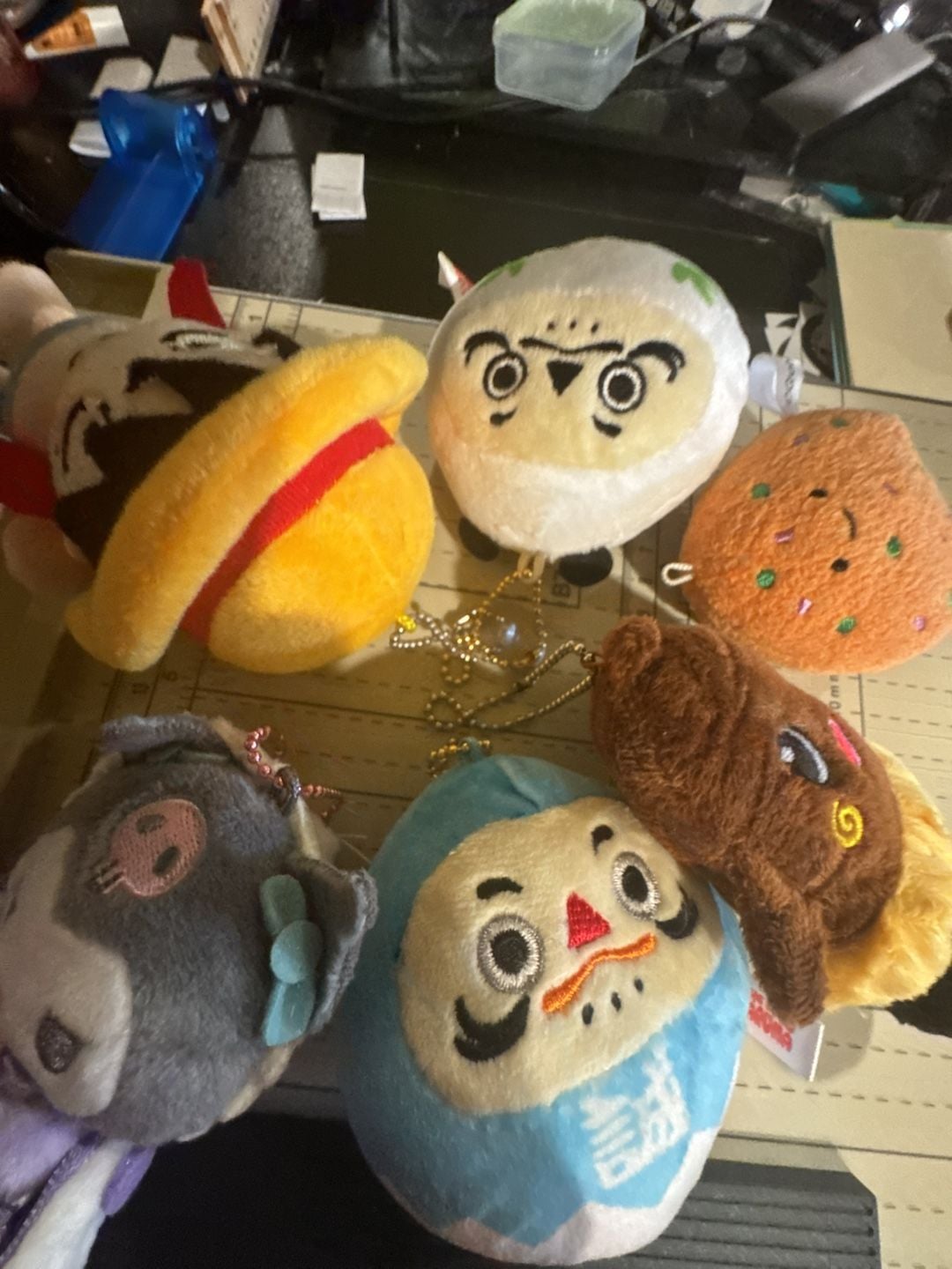 Assorted Anime and Kawaii Plush Keychain and Mascot Lot 5